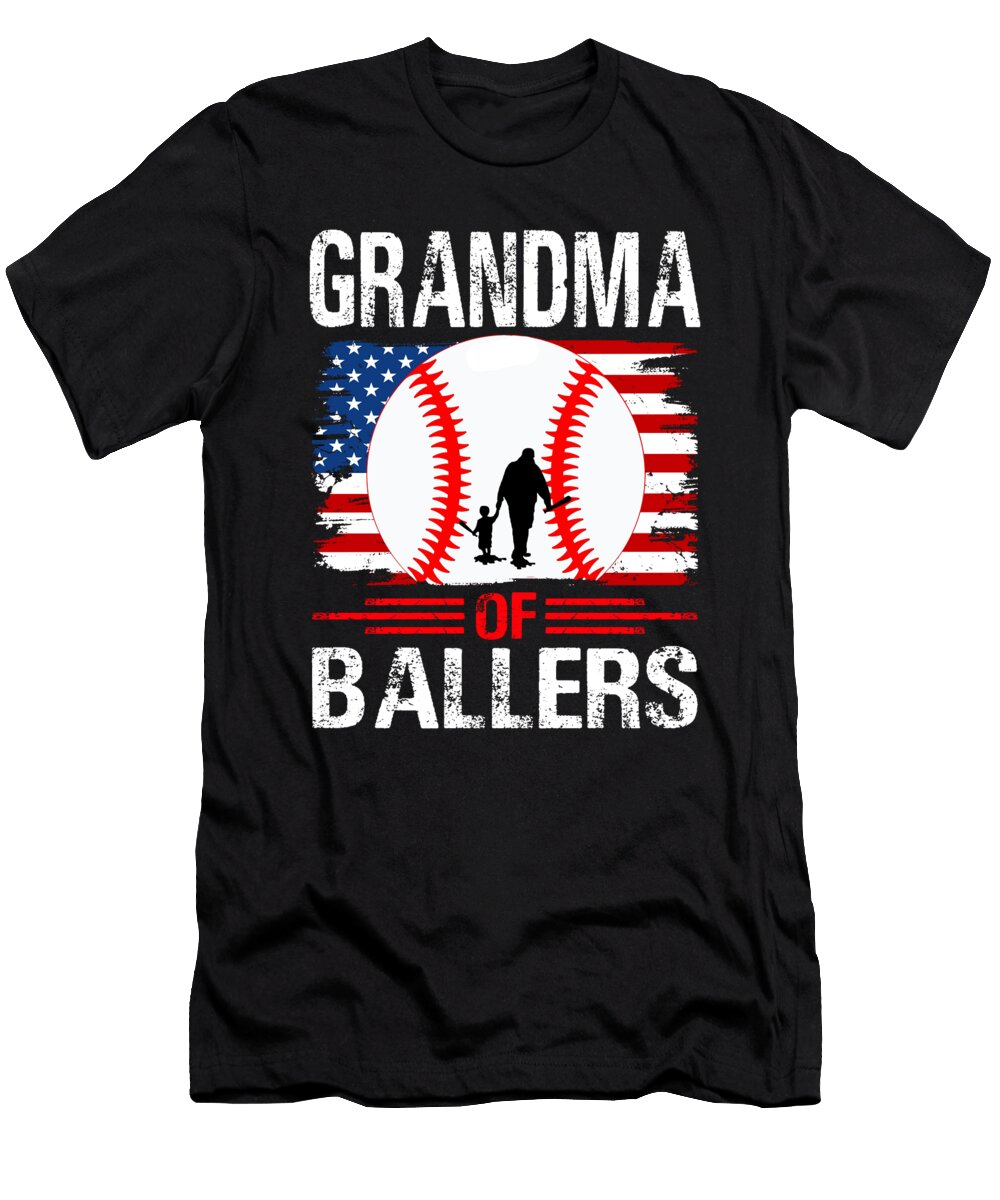 Grandma of Ballers Baseball Dhbubble T-Shirt