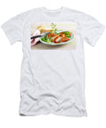 Grilled Bbq Chicken Breast with a Bok Choy Salad and White Bread Teubner Foodfoto T-Shirt