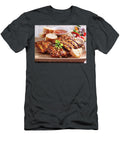 Grilled Spicy Spare Ribs with a Caribbean Marinade Coriander and White Bread Teubner Foodfoto T-Shirt