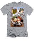 Grilled Tomatoes Sheeps Cheese Onions and Olives in Aluminium Foul Teubner Foodfoto T-Shirt