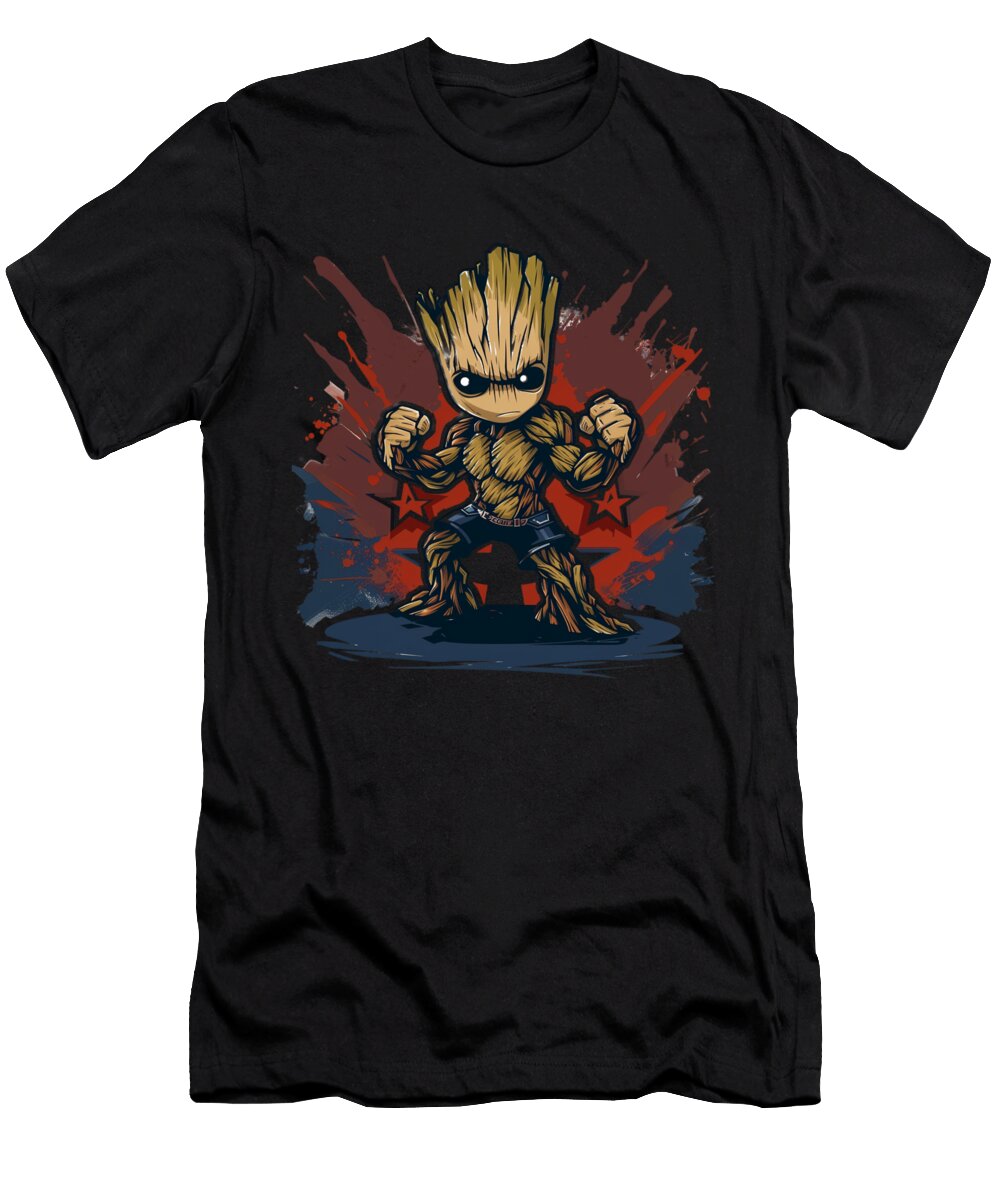 Groot Vs Chiefs Logo Clearing Cecils Willis T-Shirt