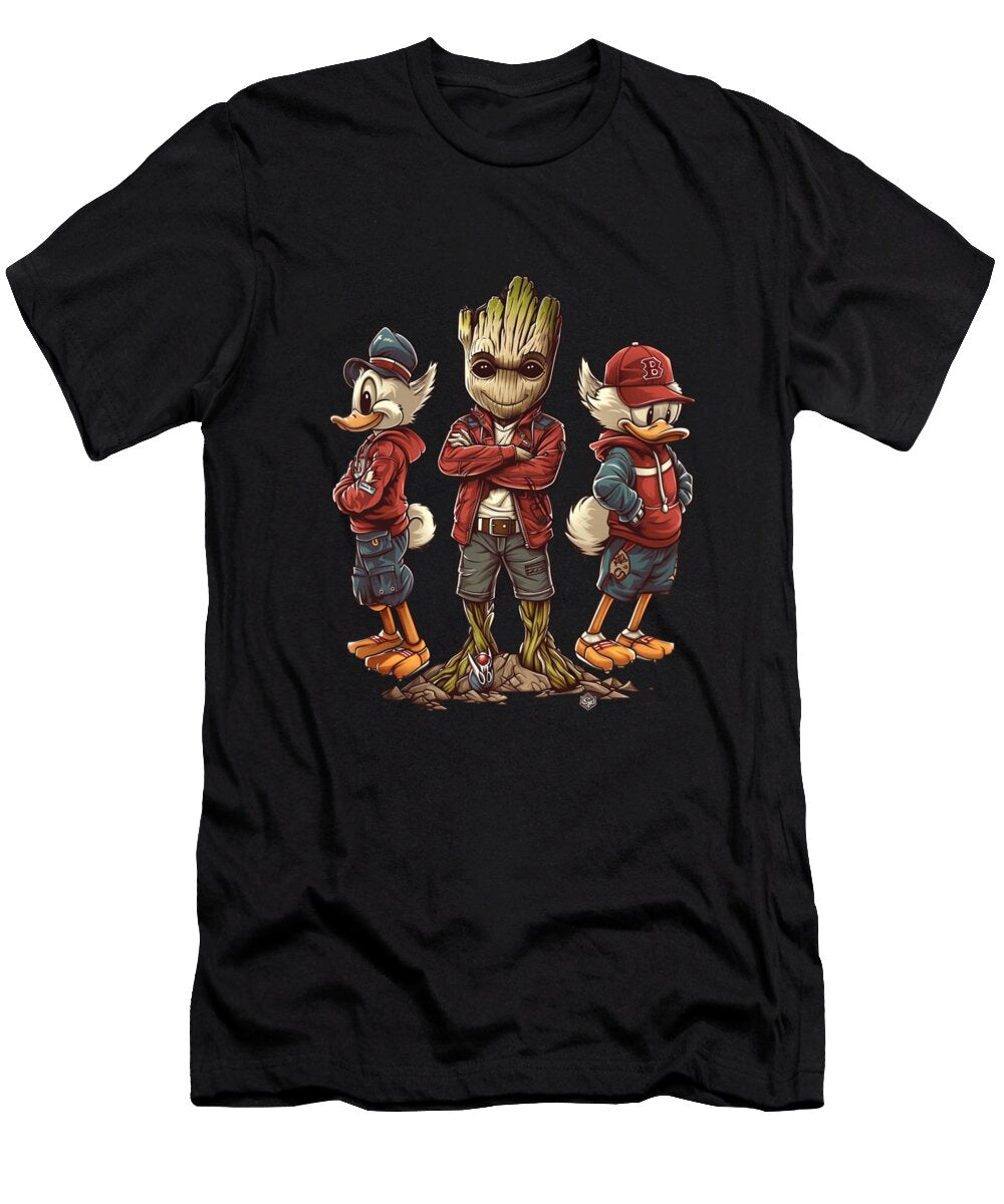 Groot Vs Chiefs Logo Integration Cecils Willis T-Shirt