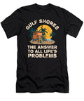Gulf Shores Answer to All Lifes Problems Vacation Summer Maximus Designs T-Shirt