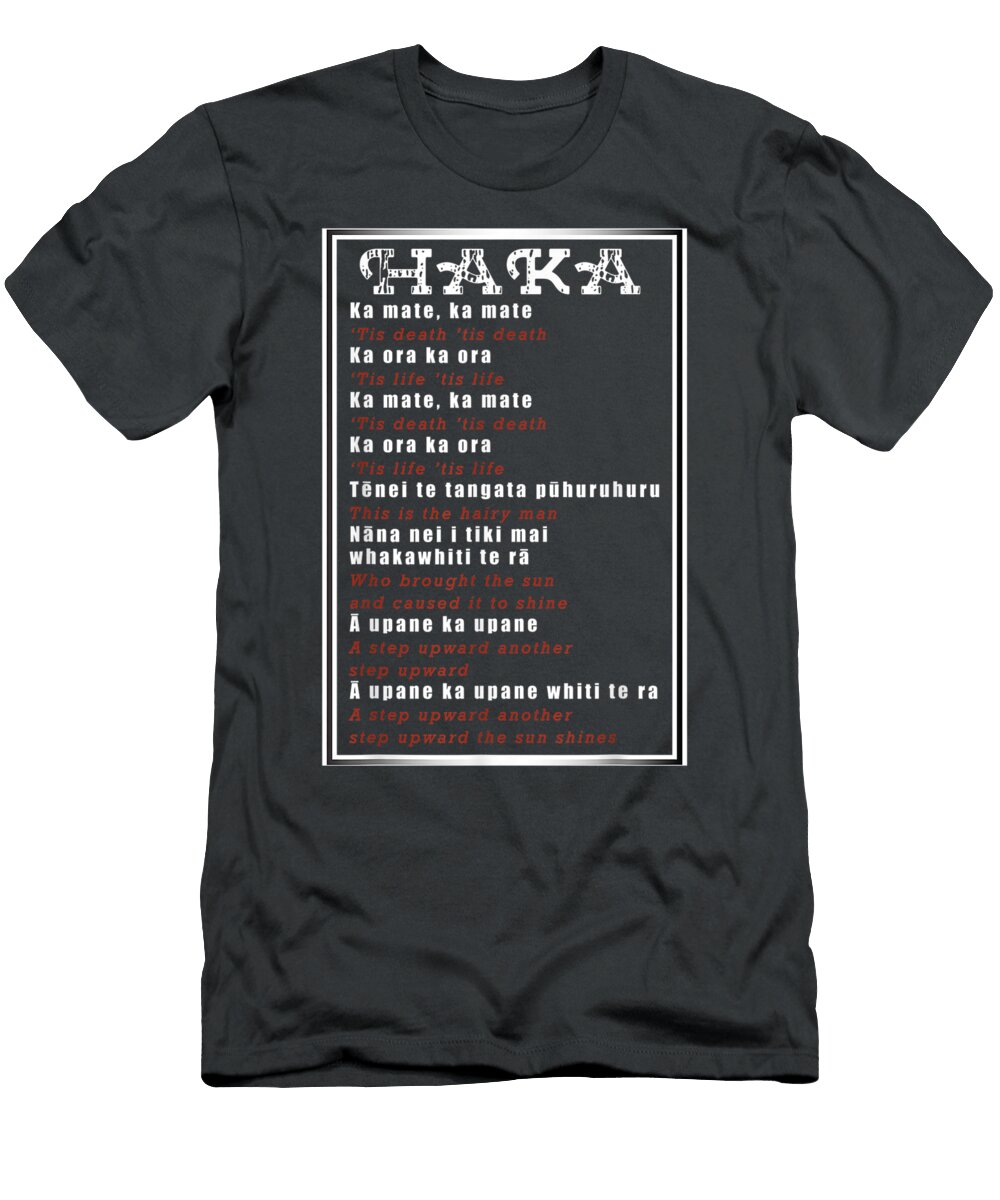 Haka Translation New Zealand Maori Rugby Billiz Georg T-Shirt