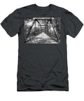 Hinkson Creek Bridge in Black and White Cricket Hackmann T-Shirt
