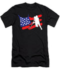 Hockey Fan Gift American Flag Ice Hockey Player Gift Idea Kanig Designs T-Shirt