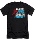Hockey Game Goalie Net Field Stick Shinny Gift Real Guys Playing Ice Hockey Thomas Larch T-Shirt