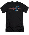 Hockey Heartbeat Game Goalie Net Field Stick Shinny Gift Thomas Larch T-Shirt