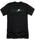 Hockey Heartbeat Ice Hockey Skate Skating Game Goalie Net Field Stick Shinny Gift Thomas Larch T-Shirt