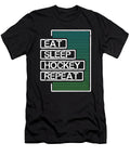 Hockey Lover Gift Eat Sleep Hockey Repeat Hockey Fan Kanig Designs T-Shirt