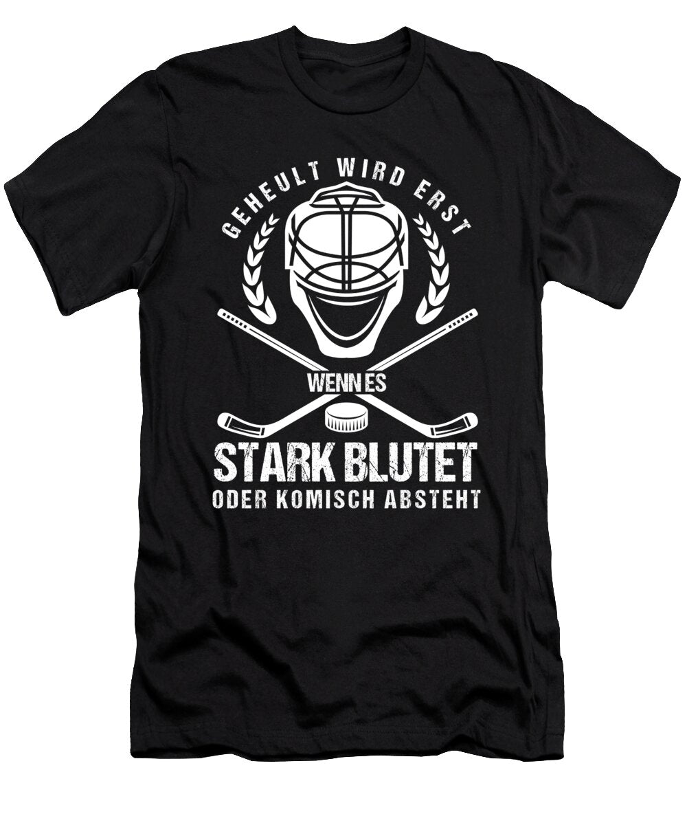 Howling Only When It Bleeds or Weirdly Protrudes Hockey Gift Thomas Larch T-Shirt