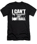 I Cant My Daughter Has Softball Mother Catcher Softball Dad Crazy Squirrel T-Shirt
