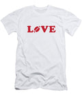 I Love Football Red College Mascot Designs T-Shirt