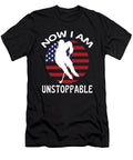 Ice Hockey Now I Am Unstoppable US Flag Organicfoodempire T-Shirt