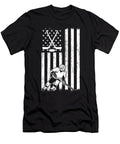 Ice Hockey Player Gift American Flag Hockey Fan Gift Kanig Designs T-Shirt