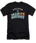 Ice Hockey Skate Skating Game Goalie Net Field Stick Shinny Evolution of Hockey Gift Thomas Larch T-Shirt