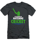 Id Rather Be Watching Cricket Cricket for Men Women Kids Coach Batsman Bowler Crazy Squirrel T-Shirt