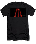 Illuminated Cricket Wicket Stumps Allan Swart T-Shirt