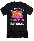 In October We Wear Pink Football Breast Cancer Awareness Alessandra Roth T-Shirt