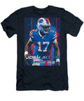 Josh Allen Buffalo Bills Art Kevin Walker and Pixel Reverie T-Shirt