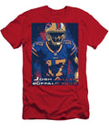Josh Allen Buffalo Bills Portrait Kevin Walker and Pixel Reverie T-Shirt