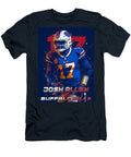 Josh Allen Buffalo Bills Poster Kevin Walker and Pixel Reverie T-Shirt
