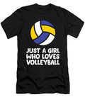 Just a Girl Who Loves Volleyball Eq Designs T-Shirt