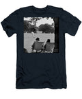 Kew Green London Rear View of an Elderly Couple Seated on Deckchairs Watching a Cricket Match 1962 64 John Gay T-Shirt