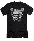 Lacrosse Humor Legally Beating People with Sticks Lacrosse Gift Kanig Designs T-Shirt