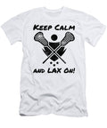 Lacrosse Keep Calm Lax on Lacrosse Player Lacrosse Game Kanig Designs T-Shirt