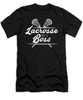 Lacrosse Like a Boss Lax Sport Goat Lacrosse Player Lacrosse Game Relax Steeze White Kanig Designs T-Shirt