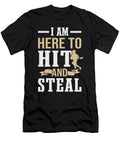 Lacrosse Player Here to Hit and Steal Lacrosse Colorfulsnow T-Shirt