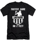 Lacrosse Player Lacrosse Fastest Game on Two Feet Lax Kanig Designs T-Shirt