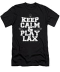 Lacrosse Team Player Lacrosse Keep Calm and Lax on Crazy Squirrel T-Shirt