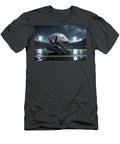 Las Vegas Raiders Helmet on Rainy Field Kevin Walker and Pixel Reverie T-Shirt