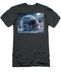 Los Angeles Chargers Covered Football Helmet Kevin Walker and Pixel Reverie T-Shirt