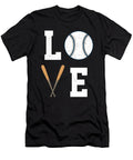 Love Softball Ball Bat Baseball Pitcher Catcher Gift Thomas Larch T-Shirt