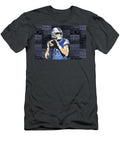 Matthew Stafford Detroit Lions Quarterback Recycled Michigan License Plates Art Portrait Design Turnpike T-Shirt