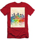 Melbourne Cricket Ground Australia Colorful Cityscape Clark Leffler T-Shirt