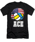 Mens Volleyball Ace Jersey Gift for Indoor Beach Players Martin Hicks T-Shirt