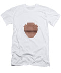 Minimal Abstract Greek Vase 19 Psykter Terracotta Series Modern Contemporary Print Brown Studio Grafiikka T-Shirt