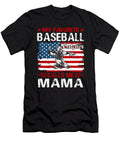 My Favorite Baseball Catcher Calls Me Mama Baseball USA Flag Dhbubble T-Shirt