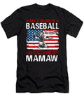 My Favorite Baseball Catcher Calls Me Mamaw Baseball USA Flag Dhbubble T-Shirt