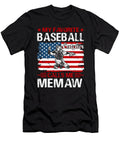 My Favorite Baseball Catcher Calls Me Memaw Baseball USA Flag Dhbubble T-Shirt