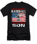 My Favorite Baseball Catcher Calls Me Son Baseball USA Flag Dhbubble T-Shirt