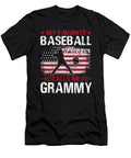 My Favorite Baseball Player Calls Me Grammy Baseball USA Flag Dhbubble T-Shirt