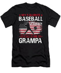 My Favorite Baseball Player Calls Me Grampa Baseball USA Flag Dhbubble T-Shirt