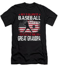 My Favorite Baseball Player Calls Me Great Grandpa Baseball USA Flag Dhbubble T-Shirt