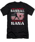My Favorite Baseball Player Calls Me Nana Baseball USA Flag Dhbubble T-Shirt