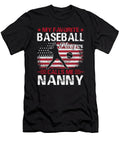My Favorite Baseball Player Calls Me Nanny Baseball USA Flag Dhbubble T-Shirt
